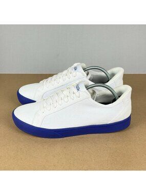Kizik Irvine Canvas Sneakers Womens 9.5 Mens 8 White Purple Handsfree Low Top
